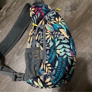 G4Free Floral Sling Bag Shoulder Adjustable Clrossbody Purse Water Resistant
